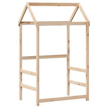 Tagesbett Set mit Dach 90x190 cm Massivholz Kiefer
