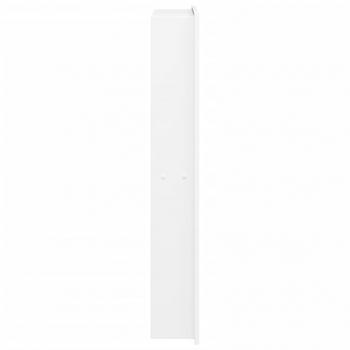 Duschnische Mattweiß 32x62x9 cm Edelstahl