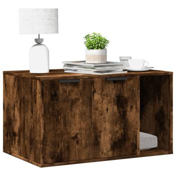 ARDEBO.de - Katzenklo Räuchereiche 80x50x45 cm Holzwerkstoff