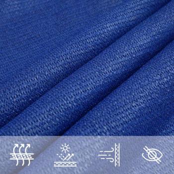 Sonnensegel 160 g/m² Dreieckig Blau 5x6x6 m HDPE