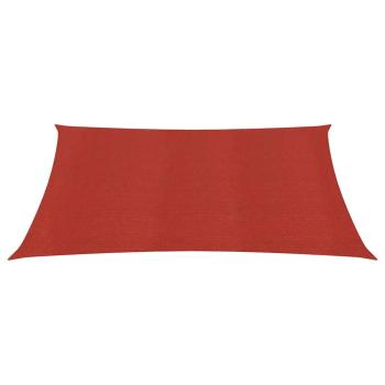 Sonnensegel 160 g/m² Rot 6x6 m HDPE