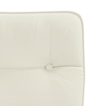 Esszimmerstühle 4 Stk. Creme Samt
