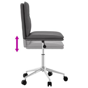 Esszimmerstuhl Grau Kunstleder