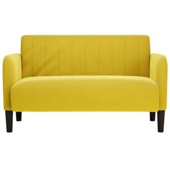 Zweisitzer-Sofa Gelb 109 cm Samt