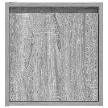 Wand-Nachttisch Grau Sonoma 38x34x40 cm