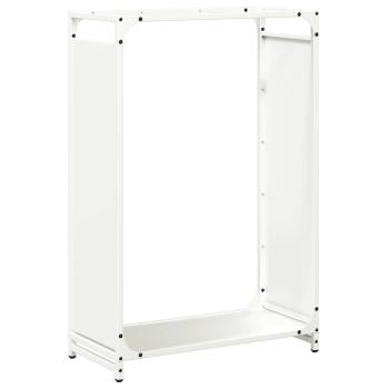 Brennholzregal Weiß 60x28x90 cm Kaltgewalzter Stahl