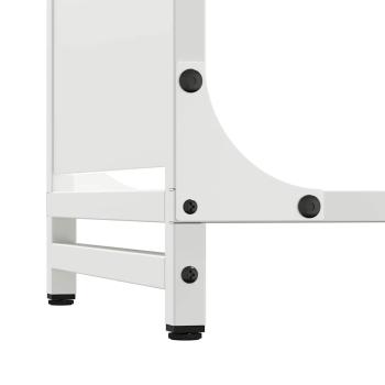 Brennholzregal Weiß 60x28x90 cm Kaltgewalzter Stahl