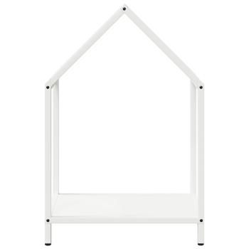 Brennholzregal Weiß 40x25x60 cm Kaltgewalzter Stahl