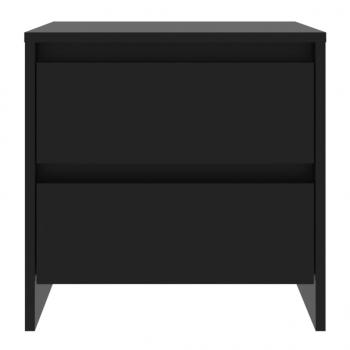 Nachttisch Schwarz 45x34,5x44,5 cm Holzwerkstoff