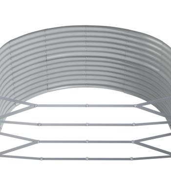 Hochbeet Anthrazit 212x140x68 cm Pulverbeschichteter Stahl