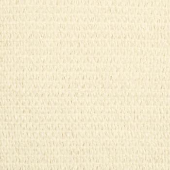 Sonnensegel 160 g/m² Creme 6x6x6 m HDPE