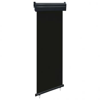 ARDEBO.de - Balkon-Seitenmarkise 65x250 cm Schwarz