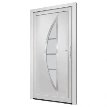Haustür Weiß 108x208 cm PVC