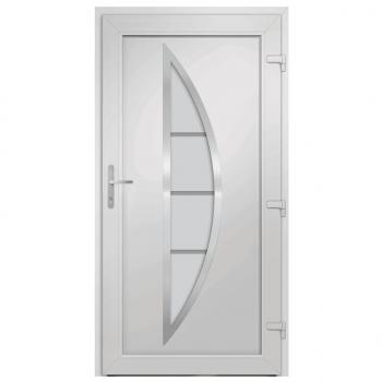 Haustür Weiß 108x208 cm PVC