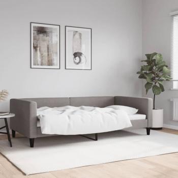 ARDEBO.de - Tagesbett Taupe 100x200 cm Stoff