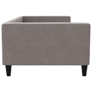 Tagesbett Taupe 100x200 cm Stoff
