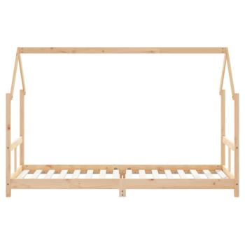 Kinderbett 80x200 cm Massivholz Kiefer