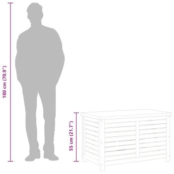 Gartenbox 90x48x55 cm Massivholz Eukalyptus