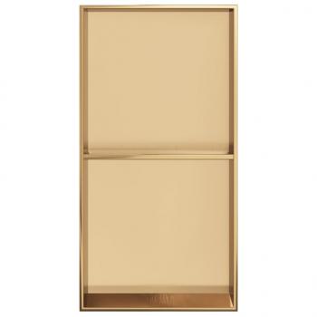 Duschnische Golden Gebürstet 32x62x9 cm Edelstahl