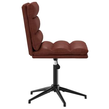 Esszimmerstühle 2 Stk. Glänzend Braun Kunstleder