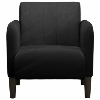 Sessel mit Armlehnen Schwarz 54 cm Samt