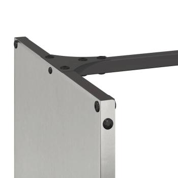 Brennholzregal 40x30x80 cm Edelstahl