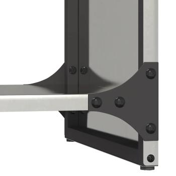 Brennholzregal 40x30x80 cm Edelstahl