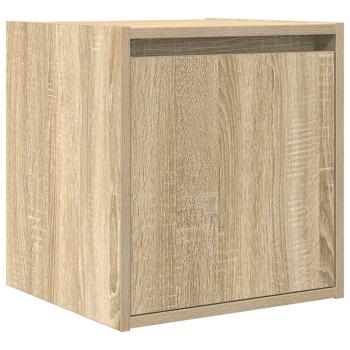 ARDEBO.de - Wand-Nachttische 2 Stk. Sonoma-Eiche 38x34x40 cm