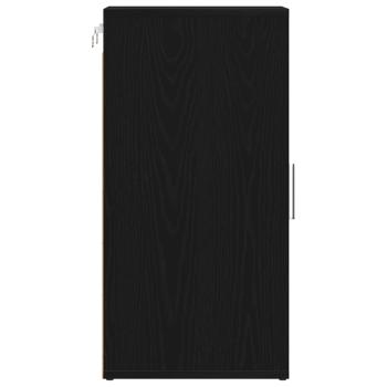 Schuhschränke 2 Stk. Schwarz Eichen-Optik 32x35x70 cm