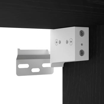 Schuhschränke 2 Stk. Schwarz Eichen-Optik 32x35x70 cm