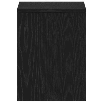 Nachttische 2Stk. Schwarz Eichen-Optik 40x30x40cm Holzwerkstoff