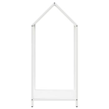 Brennholzregal Weiß 40x25x90 cm Kaltgewalzter Stahl