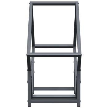 Brennholzregal Anthrazit 50x25x50 cm Kaltgewalzter Stahl