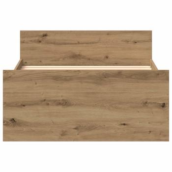 Bettgestell ohne Matratze Artisan-Eiche 75x190 cm Holzwerkstoff