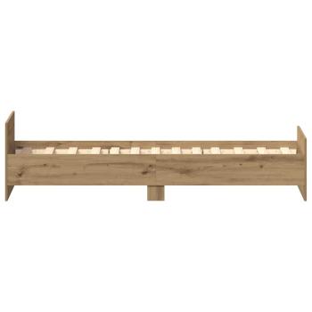 Bettgestell ohne Matratze Artisan-Eiche 75x190 cm Holzwerkstoff