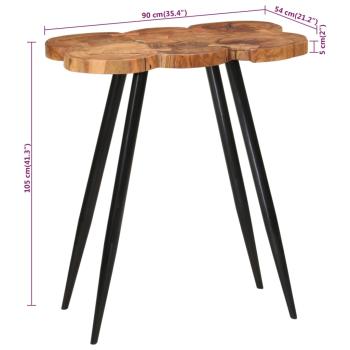 Baumstamm-Bartisch 90x54x105 cm Massivholz Akazie