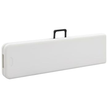 Klappbare Gartenbänke 2 Stk. 180 cm HDPE Weiß