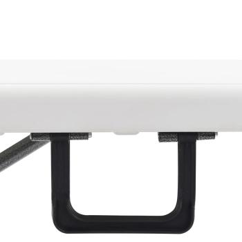 Klappbare Gartenbänke 2 Stk. 180 cm HDPE Weiß
