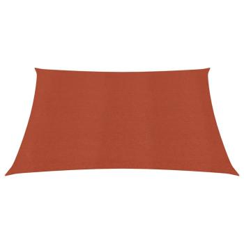 Sonnensegel 160 g/m² Terrakottarot 5x5 m HDPE