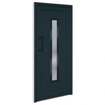 Haustür Anthrazit 98x208 cm PVC