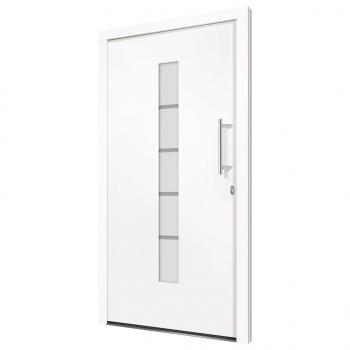 Haustür Aluminium und PVC Weiß 100x200 cm
