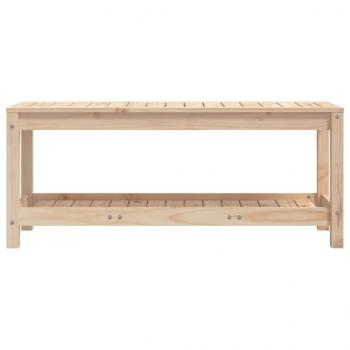 Gartenbank 108x35x45 cm Massivholz Kiefer