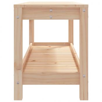 Gartenbank 108x35x45 cm Massivholz Kiefer