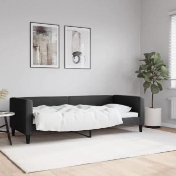 ARDEBO.de - Tagesbett Schwarz 80x200 cm Stoff
