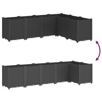 Pflanzkübel Schwarz 160x120x53 cm PP
