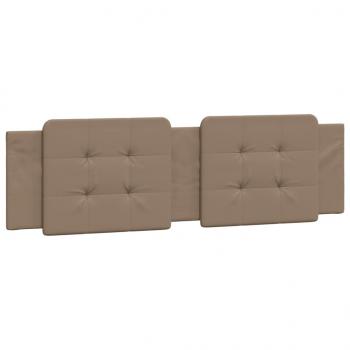 Bett mit Matratze Cappuccino-Braun 180x200 cm Kunstleder