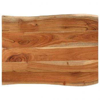 ARDEBO.de - Tischplatte 90x60x3,8 cm Rechteckig Massivholz Akazie Baumkante