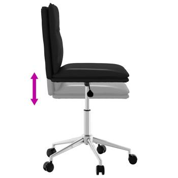 Esszimmerstühle 6 Stk. Schwarz Kunstleder