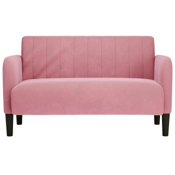 Zweisitzer-Sofa Rosa 109 cm Samt