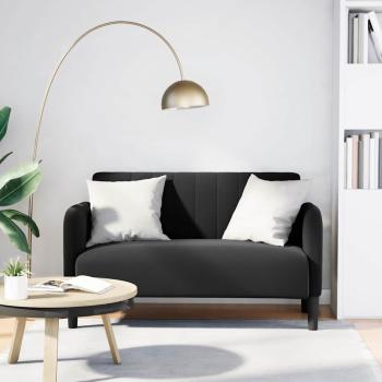 ARDEBO.de - Zweisitzer-Sofa Schwarz 109 cm Samt